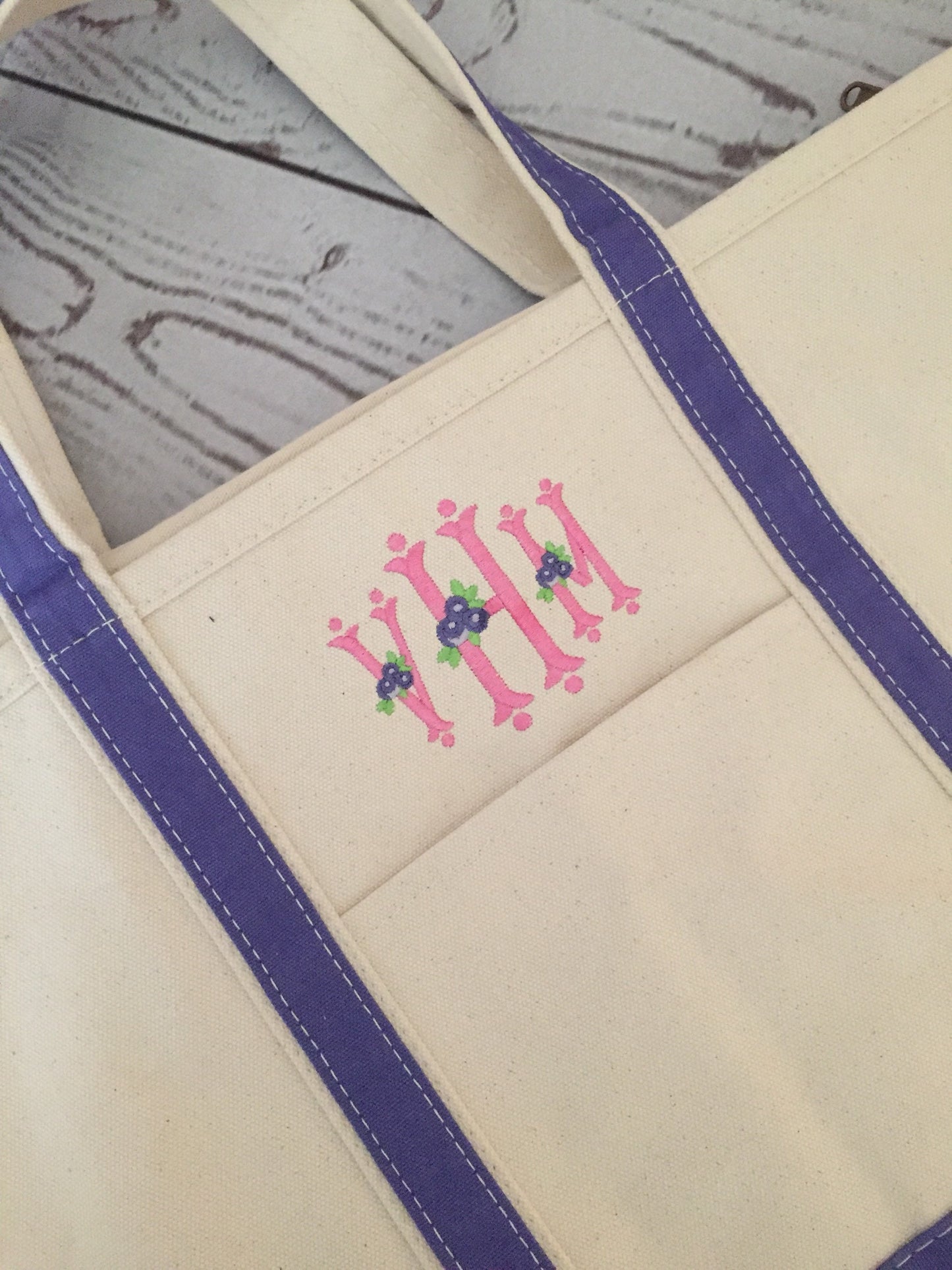 Monogrammed  Canvas Tote Bag, Rosie Monogram, Shower Gift, Graduation gift, beach bag