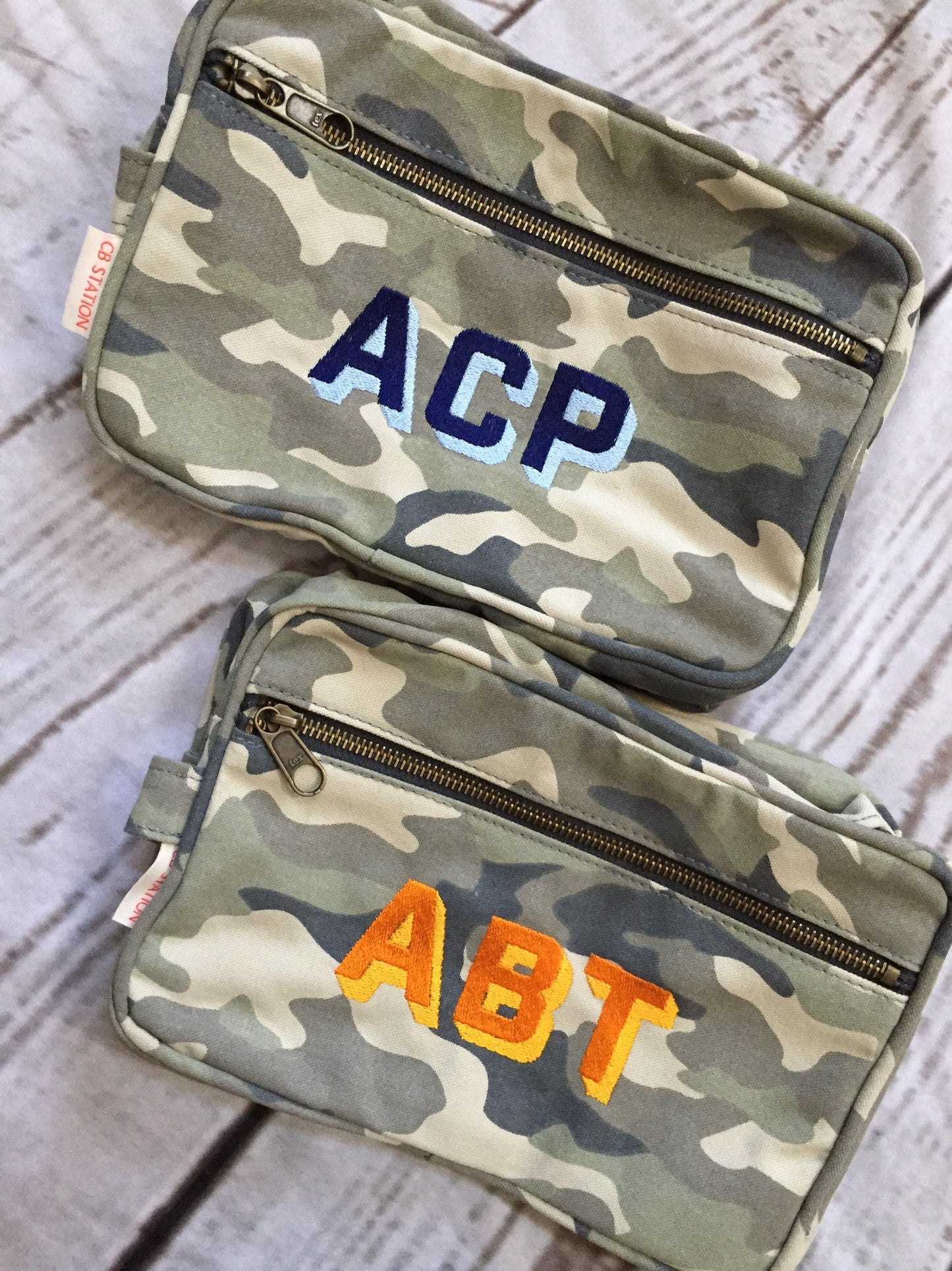 Monogrammed Dopp Kit, Camo Canvas personalized dopp kit, Christmas gift