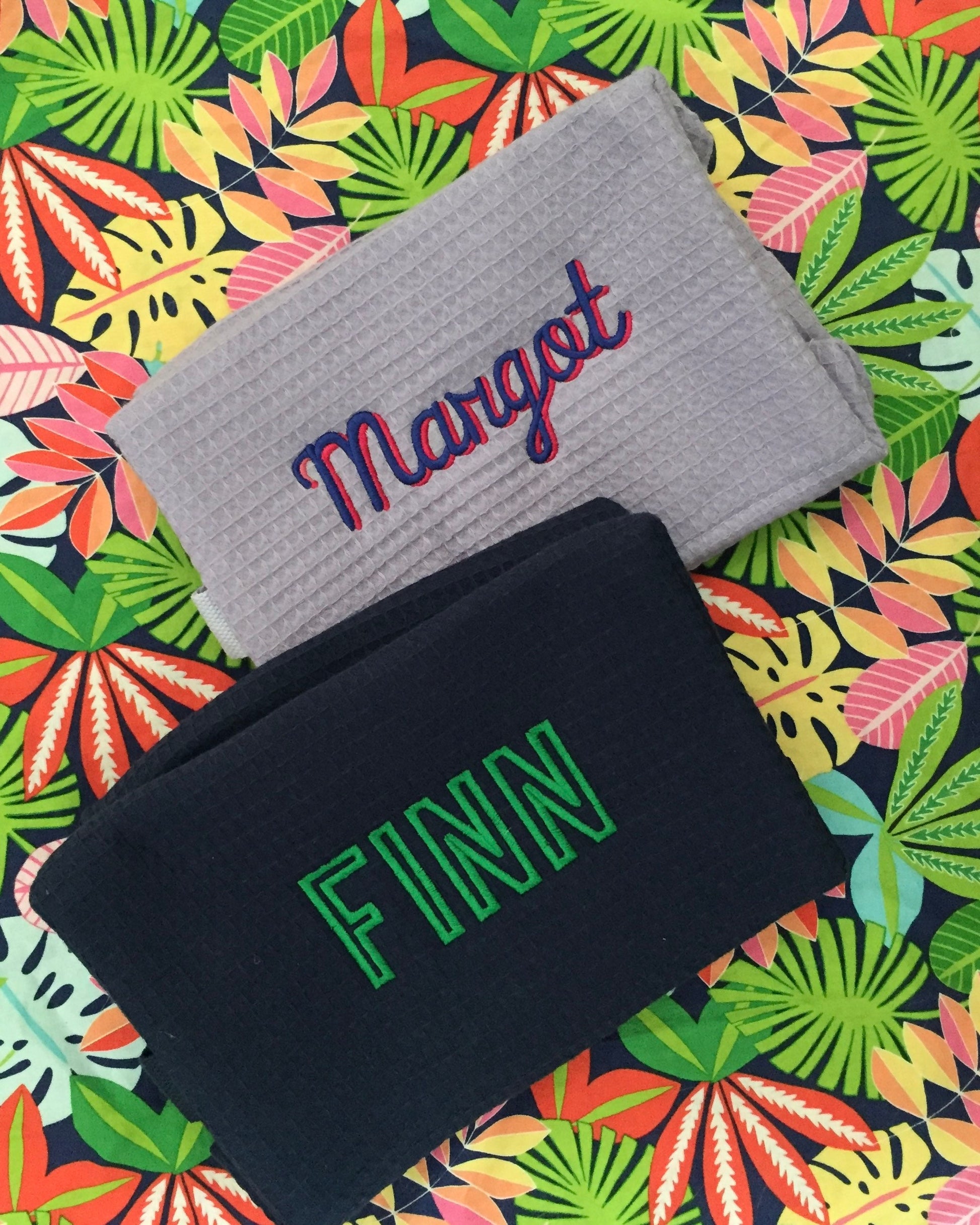 Monogrammed Waffle Cosmetic bag, make up bag, gift ideas