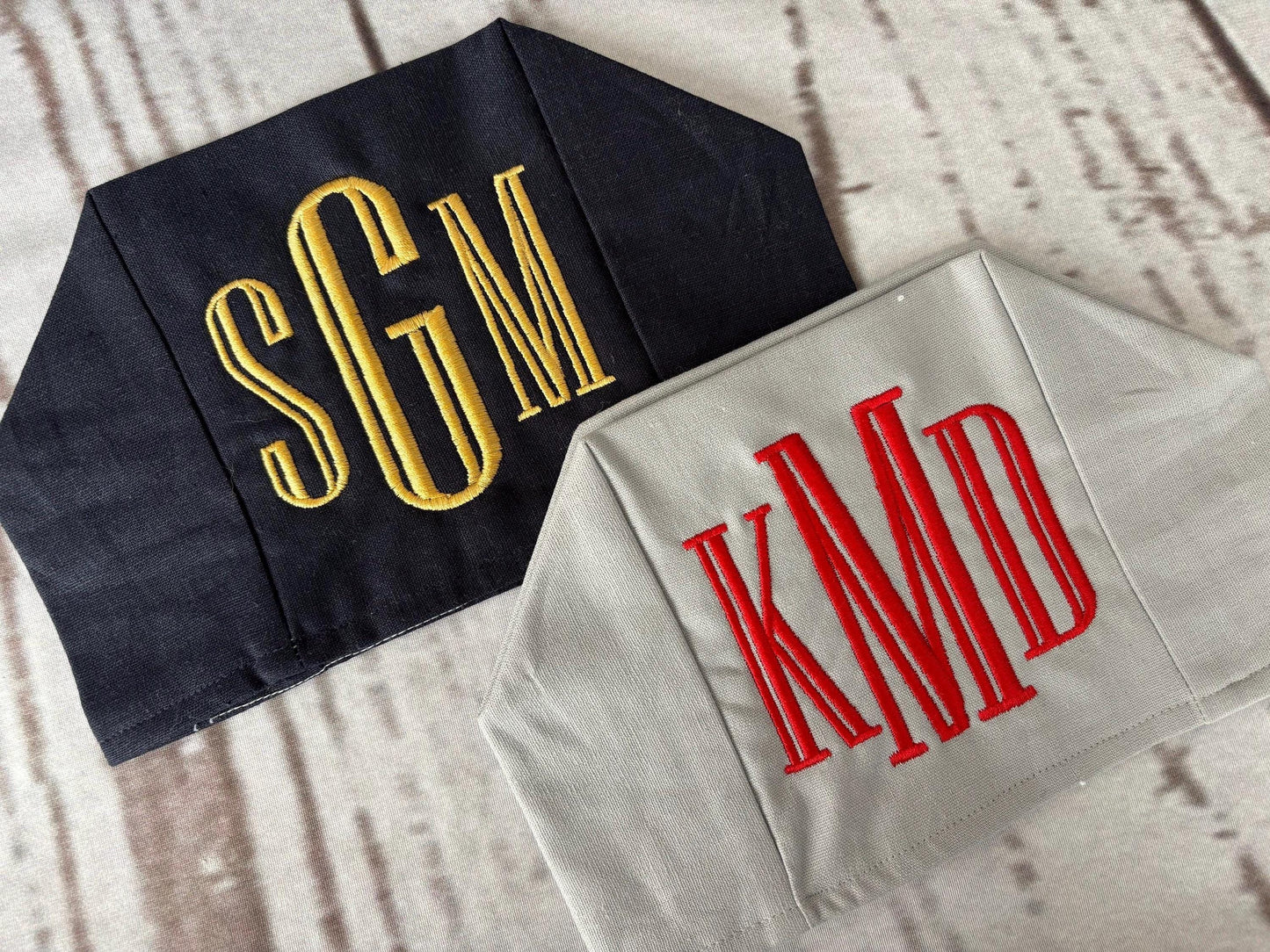 Monogrammed Linen Tissue Box Cover Bain Monogram, monogrammed gift-personalized gift-hostess gift, nursery decor