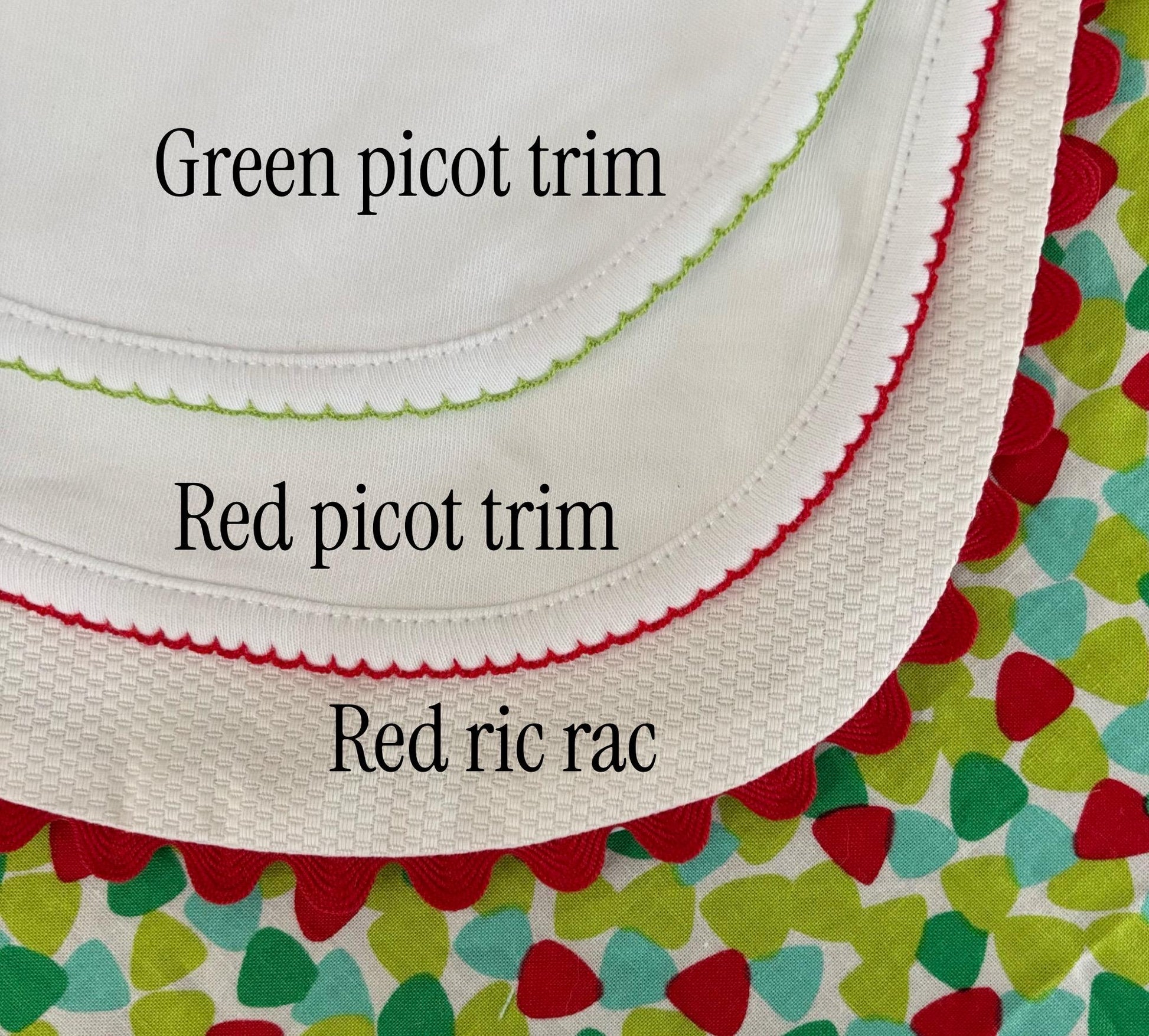 Monogrammed Christmas Bib- holiday bow, baby shower gift, personalized baby gift