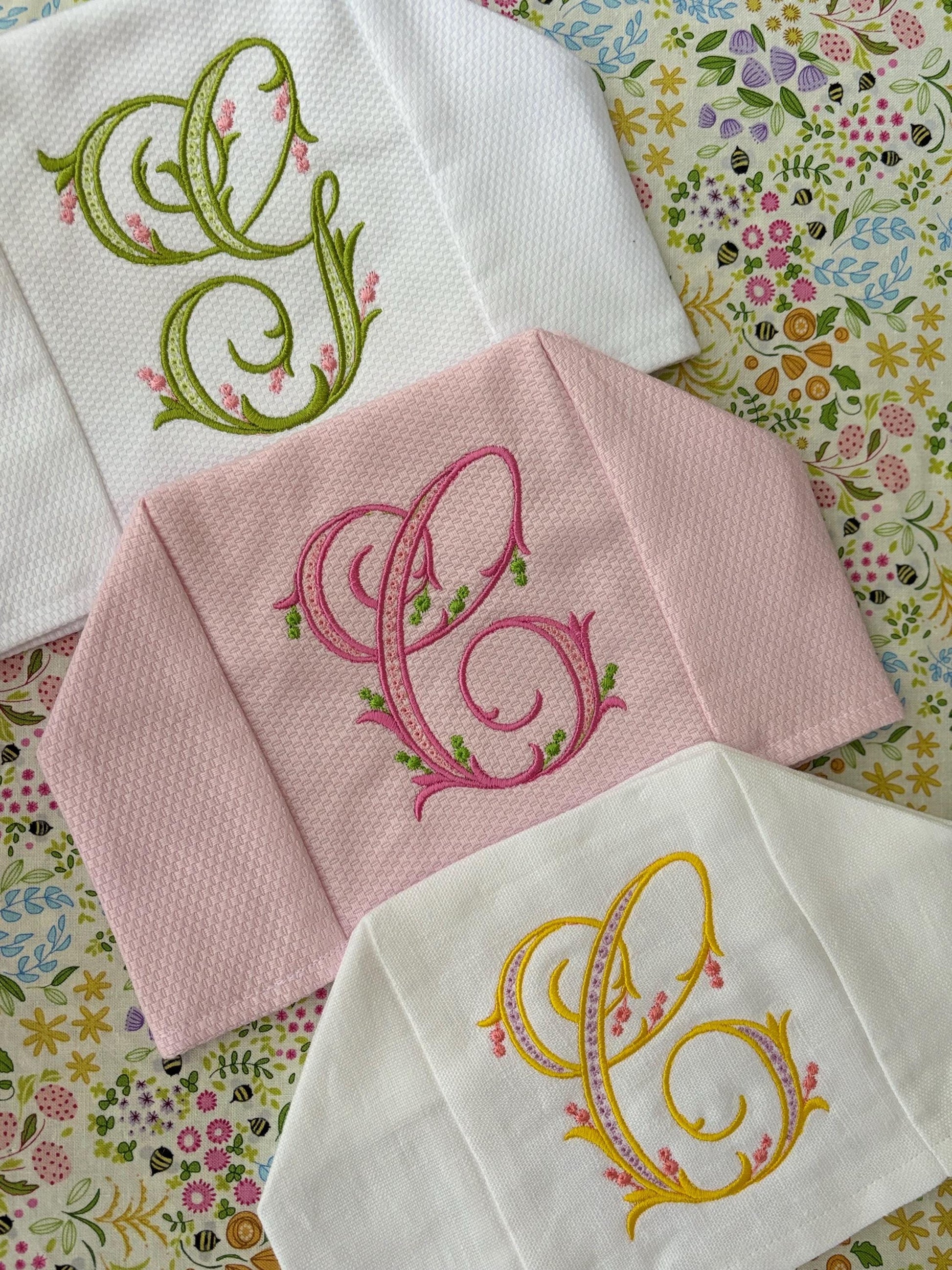 Monogrammed Tissue Box Cover-Flourish Initial, monogrammed gift-personalized gift-hostess gift